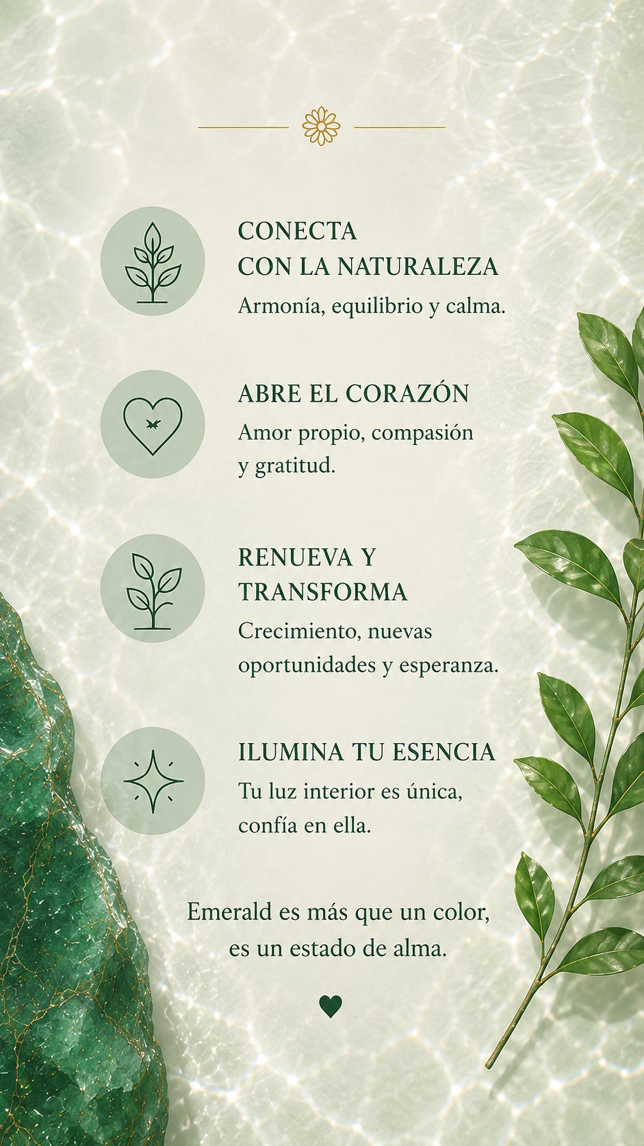 Bloom Emerald detalle